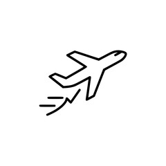 Obraz premium Airplane Icon Travel and Flight