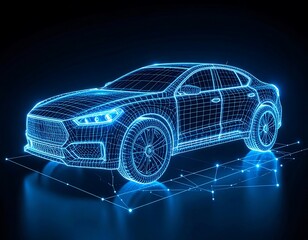 Futuristic car model