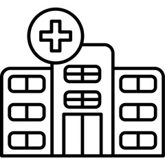 Obraz premium Hospital Icon