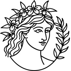 Greek Olive & Flower Crown 