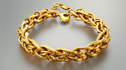 golden chain on a black background