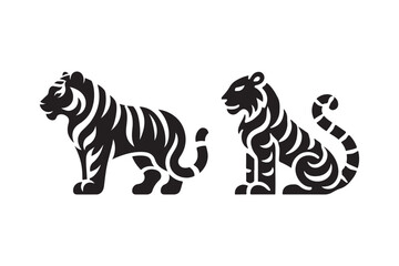 Tiger Silhouette Art Design