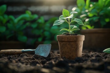 Container Gardening. Nurturing Seedlings in Pots for Sustainable Growth and Home Improvement