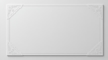 White minimalist invitation template