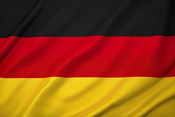 Obraz premium High Resolution German Flag Image Waving Fabric Texture Black Red Gold