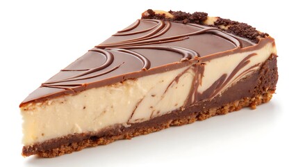 Creamy Chocolate Cheesecake Slice with Crumb Crust, Chocolate Dessert, Slice Cake, Snack Time, Chocolate Lover, Delicious Cake