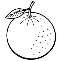 Simple Clementine Vector on White