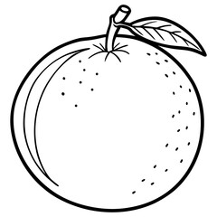 Simple Clementine Vector on White