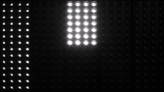 Lights Flashing Wall Showtec VJ Stage Floodlight 4K Blinder Blinking Lights Flash Club Flashlights Disco Lights Matrix Beam Lights Bulb Halogen Headlamp Lamp Nightclub Turn Off On Loop