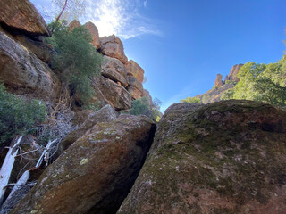 November 11 2023, Pinnacles National Park California USA, Juniper Canyon Rock Formations