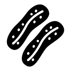 fried banana glyph icon