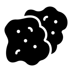 fried food glyph icon