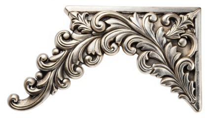 Ornate Metalwork: A close-up shot showcases the intricate details of decorative metalwork, revealing its exquisite curves, flourishes, and patterns.