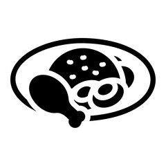 nasi uduk glyph icon