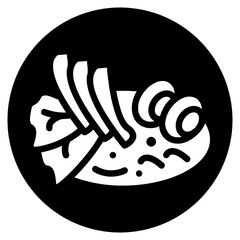 gado gado glyph icon