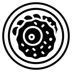 nasi goreng glyph icon