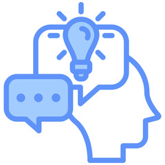 Topic Icon Outline Blue