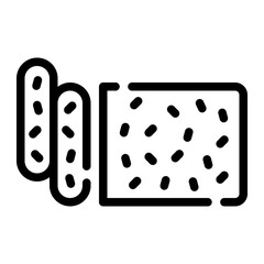 tempeh line icon