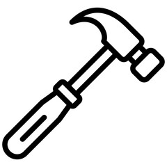 Hammer Icon Outline