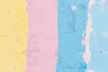 Pastel Stripes on Wall Create a Calm Vibe With Soft Hue Palette