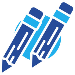 Pencil Icon Dual Tone Color
