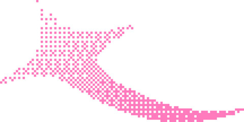 Radiant Pixel Sparkle Burst Halftone Fill