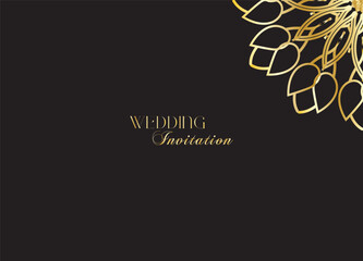 The Gold Mandala Wedding Iinvitation Card