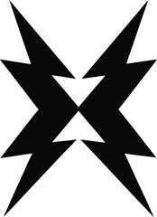 Fototapeta premium vector illustration of a black arrow