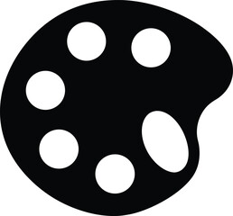 black and white button