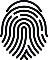 black and white fingerprint