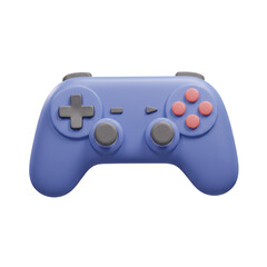 Isolated Video Game Controller on White Background