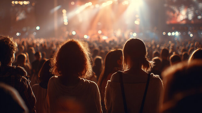 Live Music Festival Night: Audience and Performers in a Joyful Celebration of Sound and Creativity