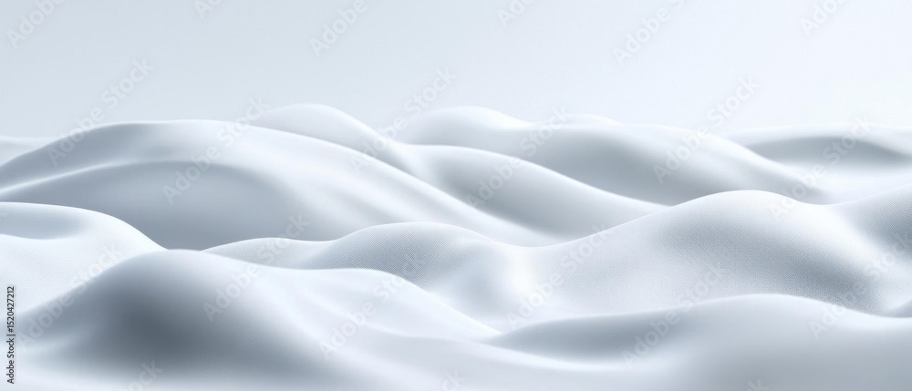 Poster soft waves undulate gracefully creating serene abstract design