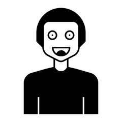 hallucinogen man black icon
