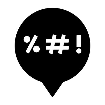 profanity black icon