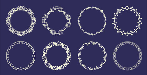 Antique Frame Design Collection: Vintage Decorative Frame Set