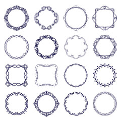 Antique Frame Design Collection: Vintage Decorative Frame Set