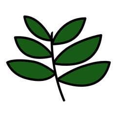 green leaf vector