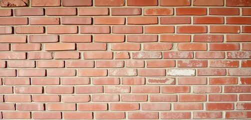 Obraz premium Timeworn red brick wall texture, aged surface, weathered bricks, brickwork, history