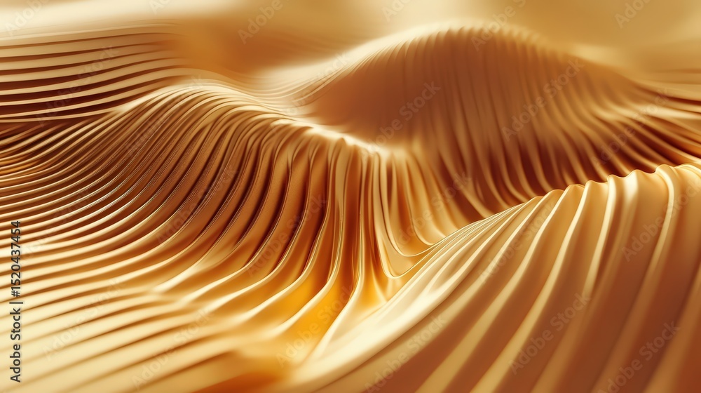 Poster abstract golden waves create an elegant and luxurious backdrop for any design