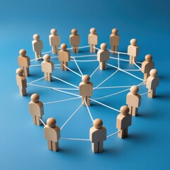 vibrant circle of unity: diverse people connected in teamwork