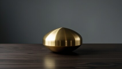 luxurious gold egg on elegant wooden table illustration