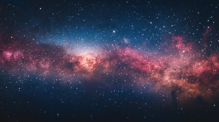 Obraz premium Colorful of fireworks display on milkyway in night sky background
