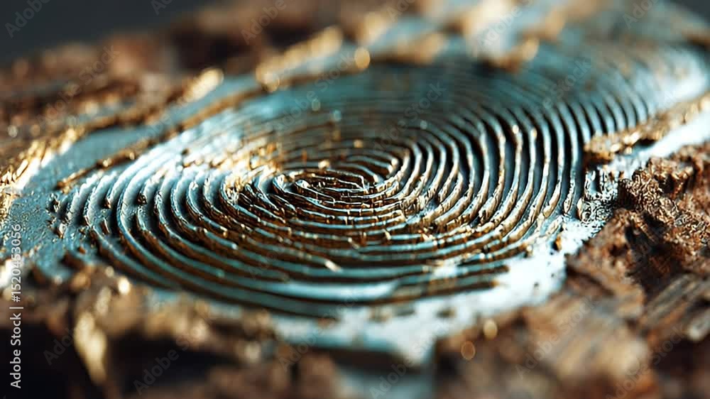 Poster abstract fingerprint pattern texture