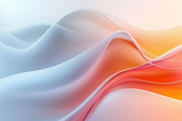 Colorful abstract background with flowing blue light waves and smooth, futuristic lines