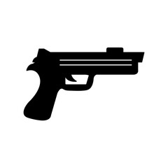 gun icon or logo isolated sign symbol vector simple illustration for web and app..eps