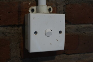 electrical switch on a wall