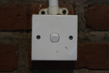 electrical switch on a wall