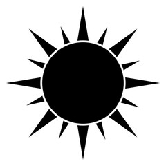 sun icon or logo isolated sign symbol vector, trendy style illustration for web and app..eps