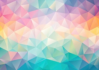 Obraz premium Geometric Polygon Background with Pastel Hues